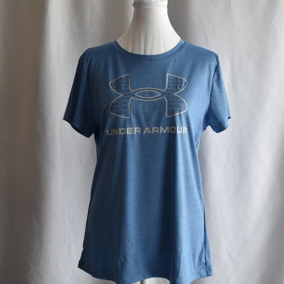 Under Armour Blue Logo Tee - Picture 1 of 3